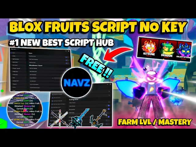 New Blox Fruits Script No Key - Auto Farm, Sea Events, Auto Dungeon, Raid, Auto Mastery & Many More