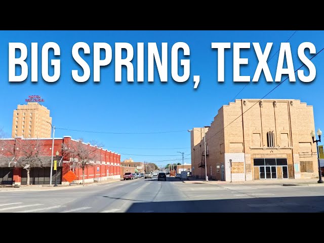 Big Spring, Texas! Drive with me through a Texas town!