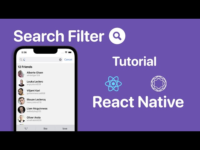 React Native Search Filter | Tutorial