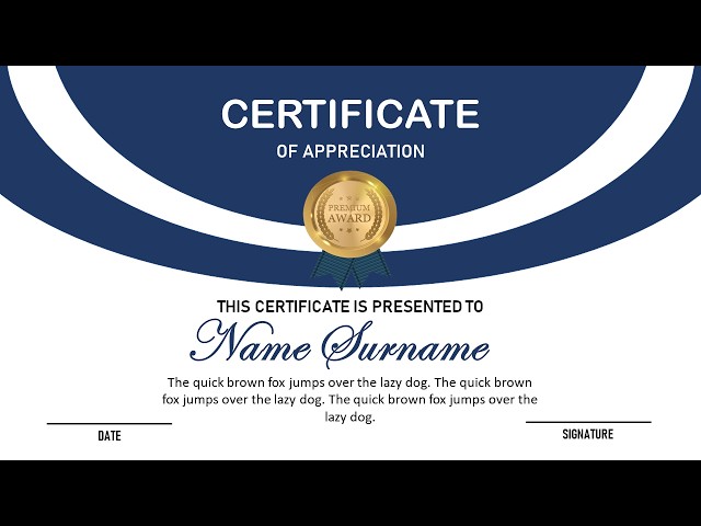 How to Make a Certificate of Appreciation in MS PowerPoint