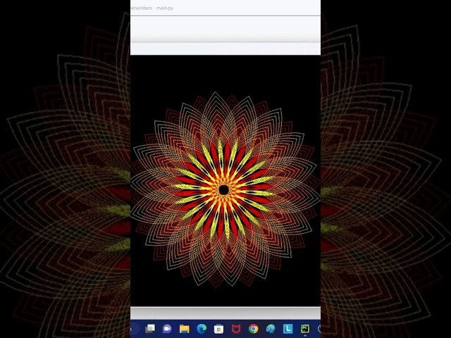 How to make flower using python #python #coding #programming #flowers