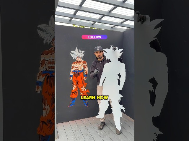 How To Spray Paint A HUGE Goku!