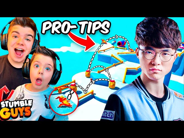 REACCIONAMOS  A LOS MEJORES PRO-TIPS DEL MUNDO DE STUMBLE GUYS!!