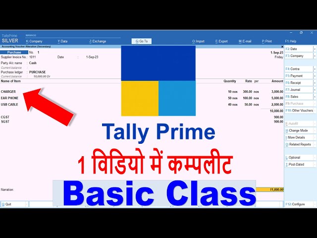 Tally prime | Tally Prime full tutorial |Tally Prime basic class #tallyprime