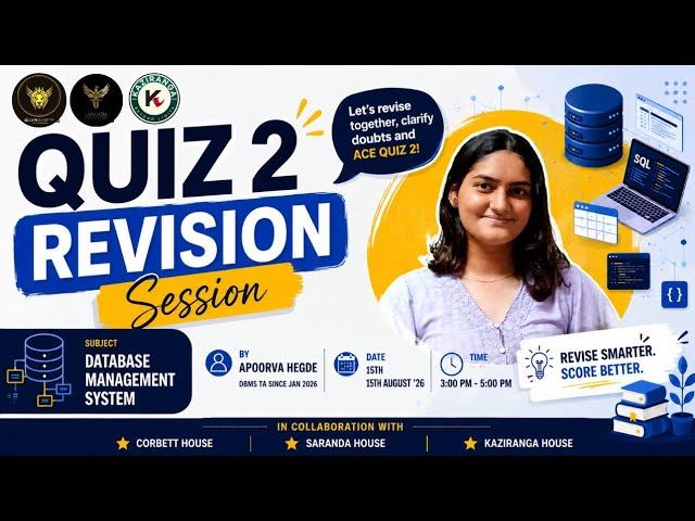 DBMS Quiz 2 Revision 🔥 | Important Concepts, Doubts & Questions | IIT Madras BS | Live Revision