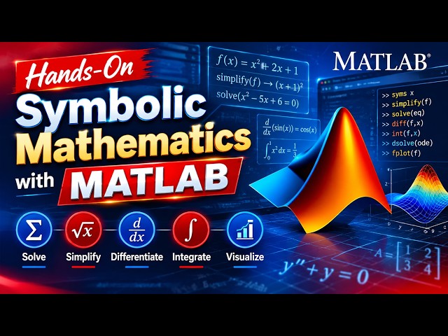 Hands-On Symbolic Mathematics with MATLAB | Computing Skill | MATLAB | AI | ML | Data Science | MTTF
