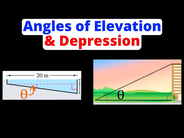 Angles of Depression and Elevation - Word Problems | Trigonometry