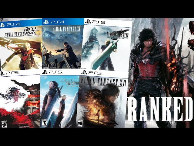 Ranking EVERY Modern Final Fantasy Game (Top 6 Action RPG FF Games)