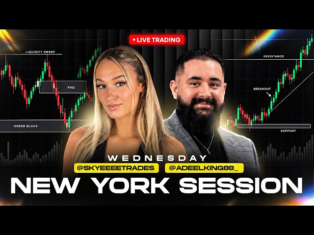 LIVE TRADING: New York Session | $NQ $GOLD | w/ Skye & Adeel | SMC & Liquidity