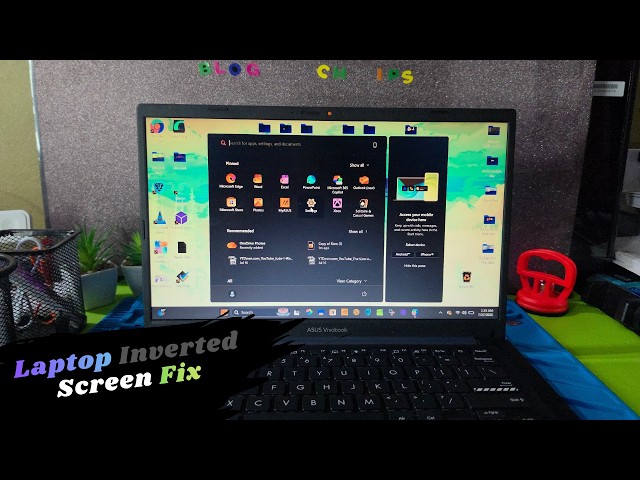 Laptop Screen Looks Washed out fix Inverted Colours