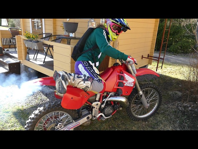 HONDA CR250R 2T -89 | FMF Gnarly | Pro Circuit 304 | V-Force 3 | Coldstart & Braaps (Raw)