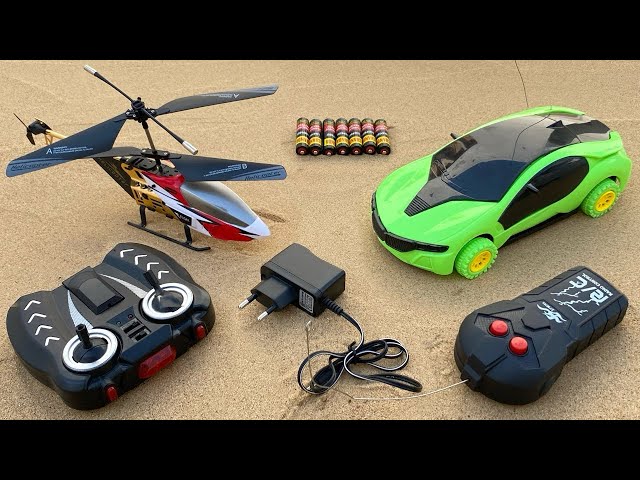 RemoteControl RC Flying Helicopter with RC A380 Airplane & 3D Light RC Car Unboxing, Review,Testing