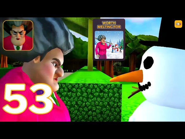 Scary Teacher 3D: Christmas Special 2022 – Mission 1 | Gameplay Walkthrough | Part 53 (Android, iOS)