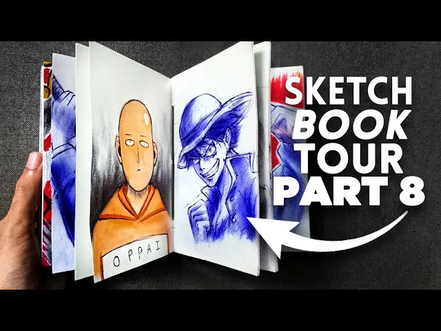 SKETCHBOOK TOUR Part 8(Laugh At my Drawings)