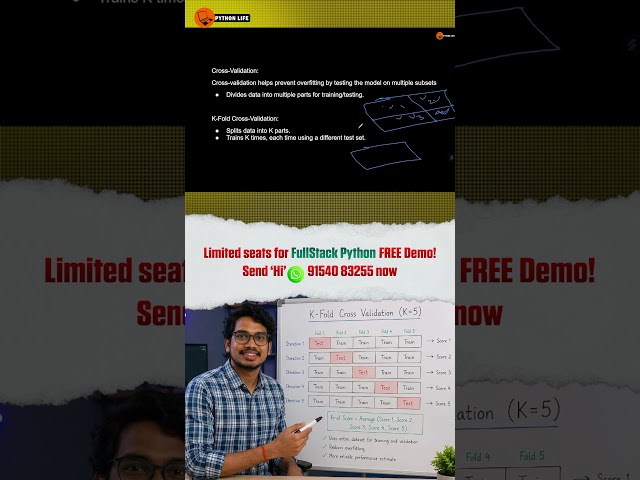 How K Fold Works in Machine Learning | Machine Learning in Telugu | PythonLife