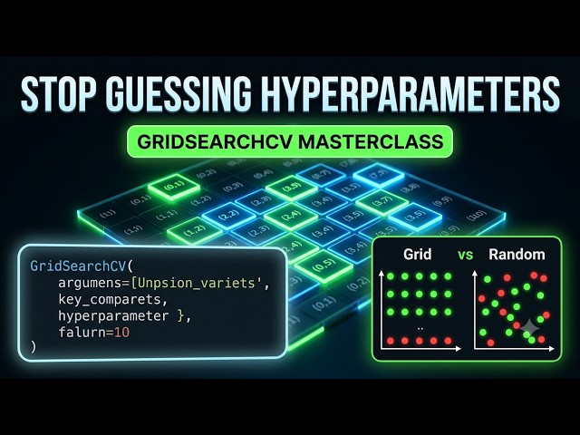 Stop Writing Manual Loops: Let GridSearchCV Handle Your Hyperparameters Instead | ML Tutorials