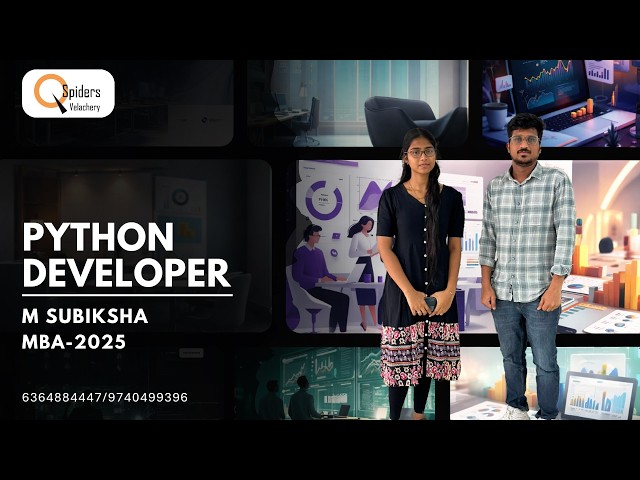 Congratulations M Subiksha for getting placed as a python developer