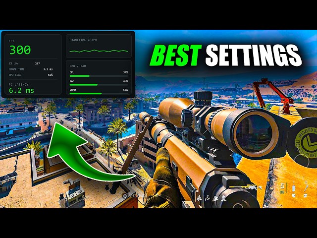 Best COD Warzone Settings for MAX FPS and Low Latency