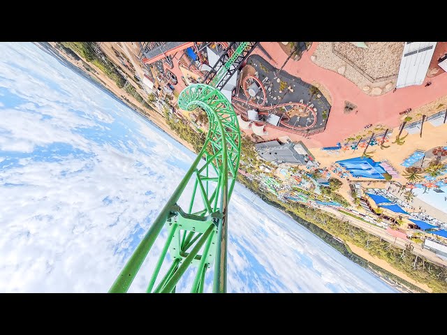 Project Zero Front Row POV at Gumbuya World - 46m Vertical Lift + Inversions!