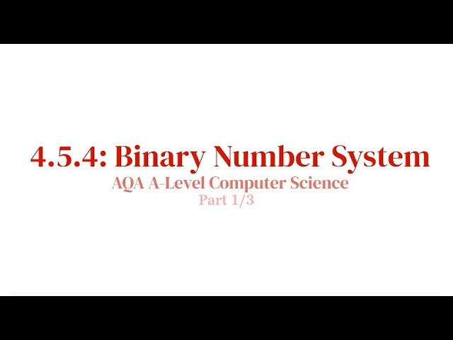 How To Do Maths With Binary! (Binary Number System Part 1 of 3)
