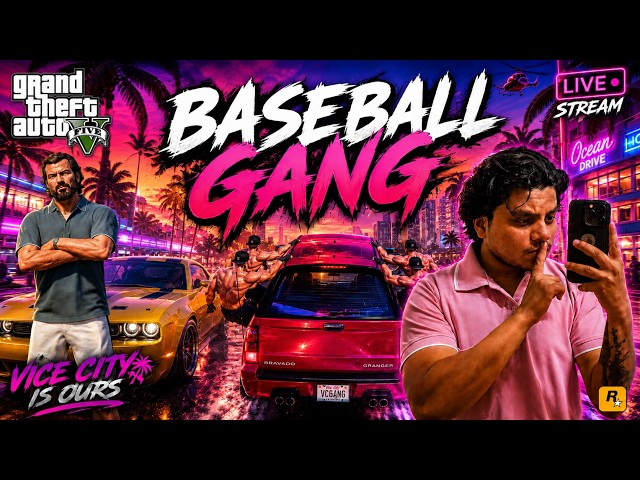 🔥 GTA V BASEBALL GANG WAR | Full Vice City Takeover!