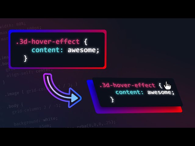 3D Tilting Card Effect with Mouse Tracking // HTML, CSS & JS