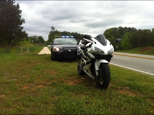 Talking about lane filtering vs. splitting.  Dealing with cops on Motorcycle and my background.
