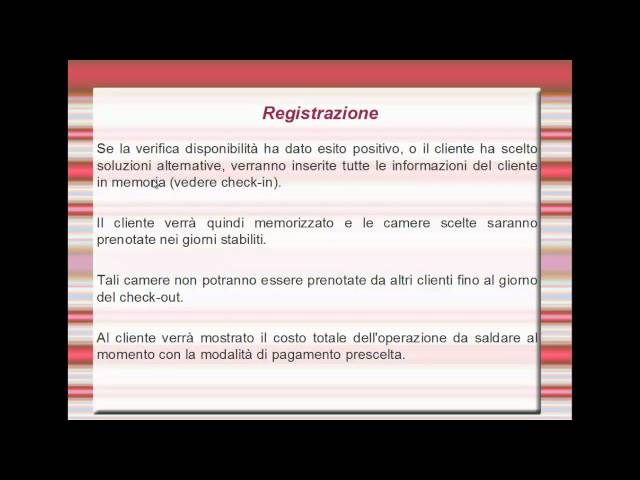 Corso Java Professionale - L'albergo di Genmal - Analisi dei requisiti