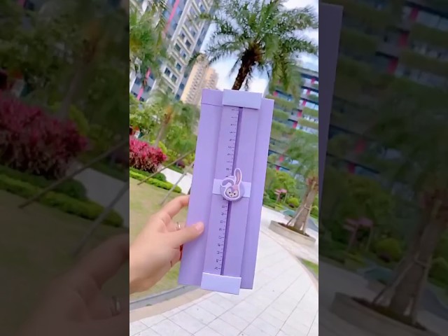 DIY ruler paper cutter/ easy paper cutter/ handmade paper cutter/ Craft it right by Aaradhya
