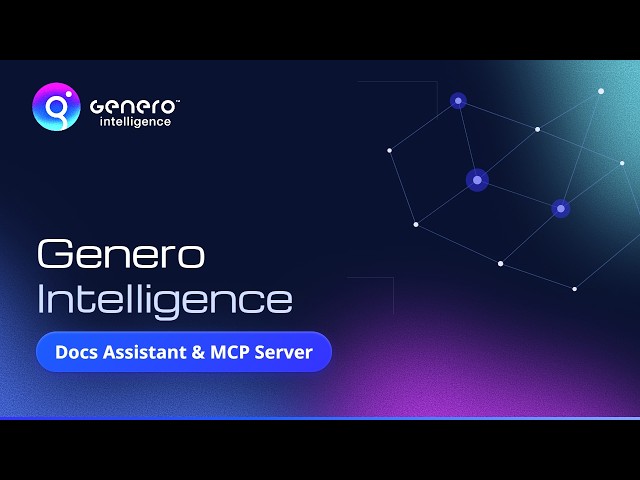 Genero Intelligence Part 1 - Docs Assistant & MCP Server