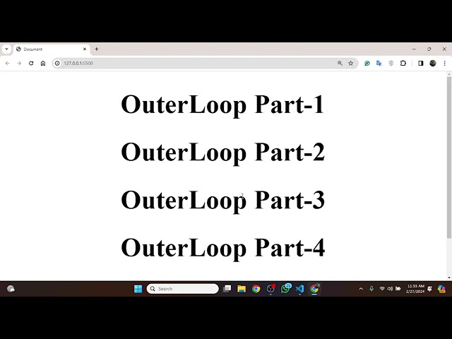 Nested Loop in JavaScript