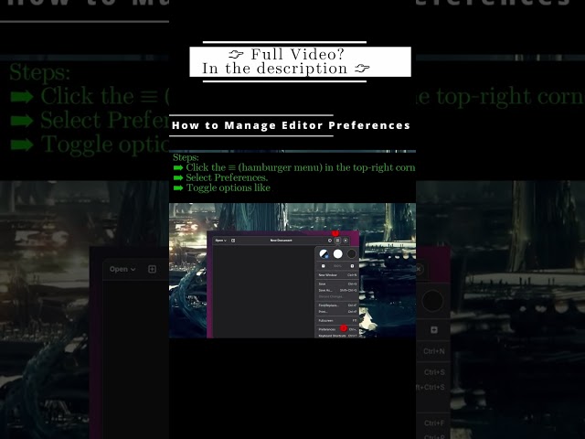How to Manage Editor Preferences 🐧 Gnome Text Editor 🐧 #Shorts #KGROSShorts