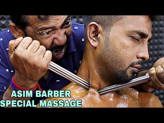 Asim Barber Special Massage Therapy | Pin Pen, Comb, & Chopsticks Massage with ASMR Sound |Best Asim