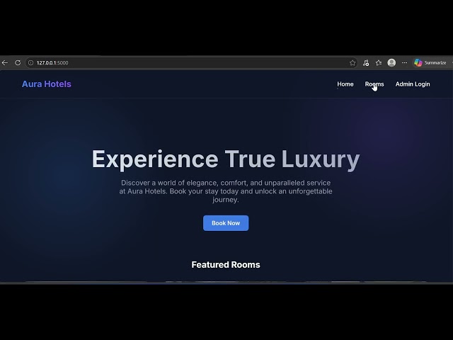 Python Hotel Booking System | Flask + SQLite3 + HTML CSS JS | Room Booking, Payments & Admin Panel