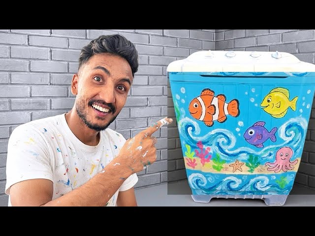 I Customized an Old Washing Machine with Colors 😳!