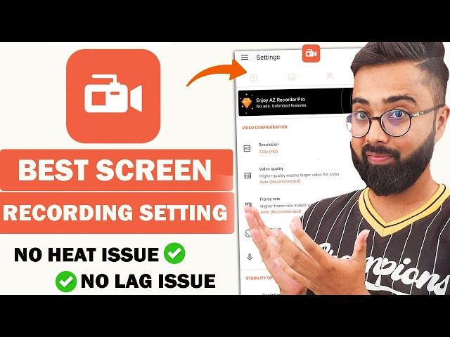 🔴 AZ Screen Recorder Best Screen Recording Setting Kaise Set Kare |No Heat Issue / No Lag|100 % Work