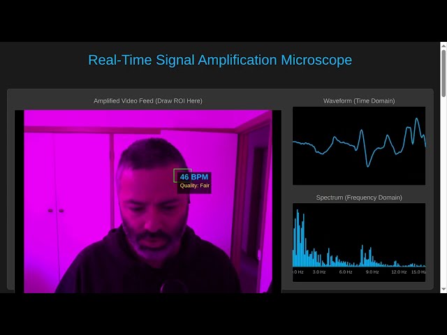 Real-Time Pulse Detection: Eulerian Magnification & AI Coding