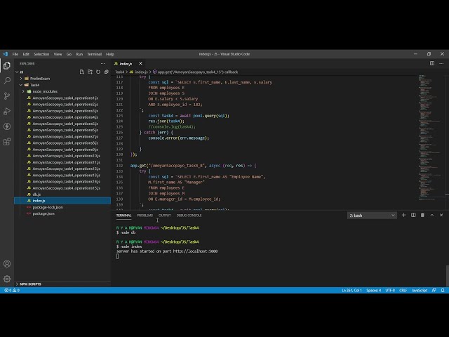 Server Routes using NodeJS, PostgreSQL, Postman and VS Code