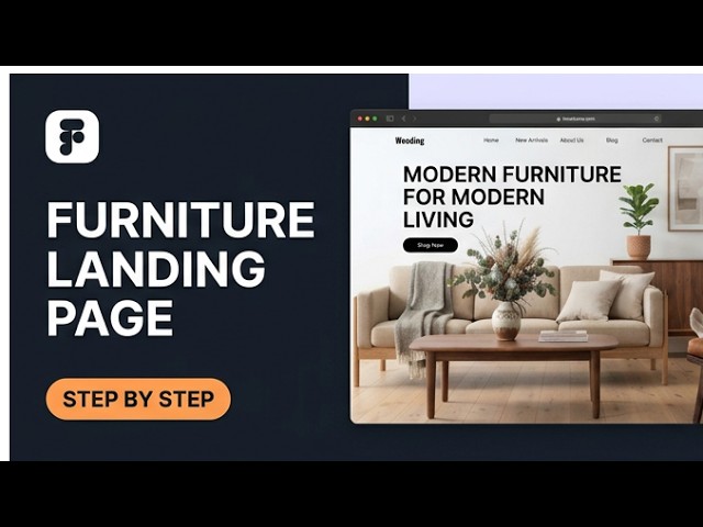 Figma Tutorial: Complete Furniture Website Design in Figma.