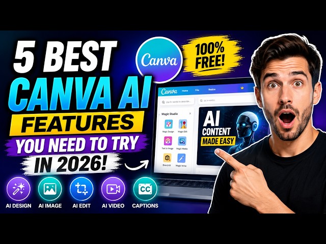 Canva AI Tutorial 2026 | 5 Powerful AI Features You Should Know
