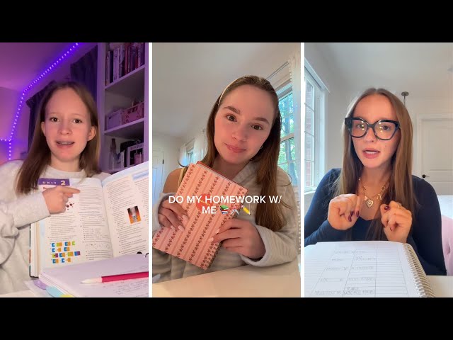 Do My Homework With Me | TikTok Compilation