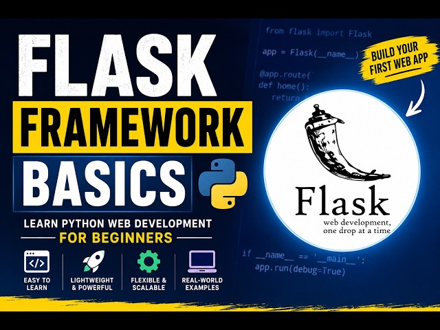 🚀 Flask Framework Basics | Learn Python Web Development for Beginners