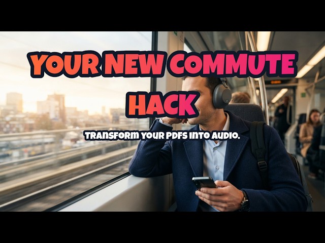 Your PDF Library, Now Conversational: A Commute Game Changer