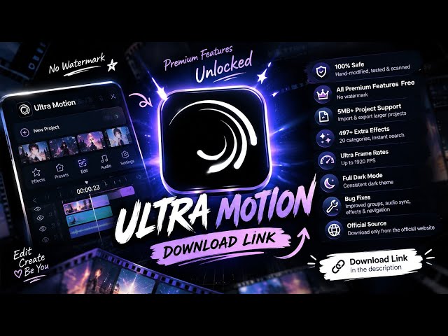 Ultra Motion Download 6.6.6 | Alight Motion Mod APK Latest Version