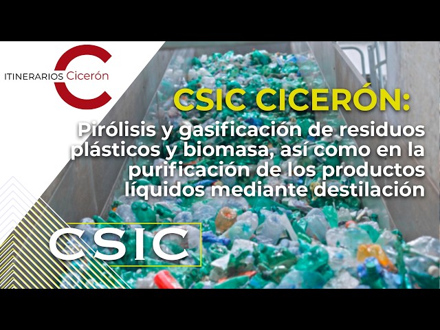 CSIC Cicerón. Pyrolysis and gasification of plastic and biomass waste: liquid purification.