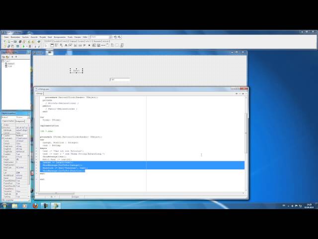 Delphi-Tutorial [18] - String-Behandlung