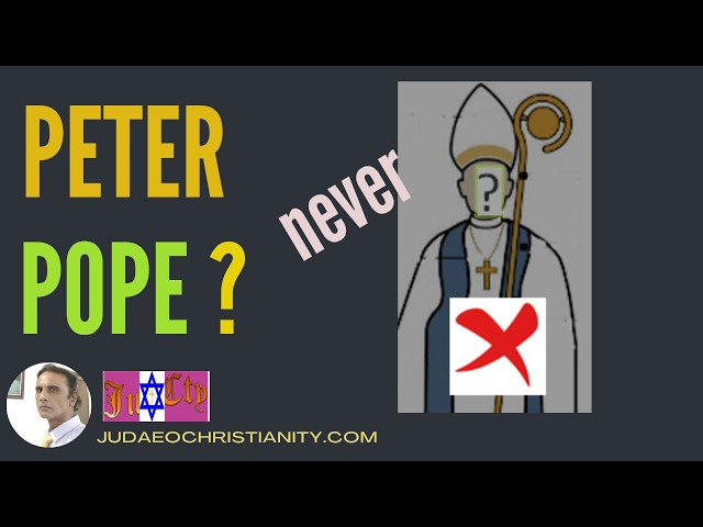 Why Peter could never have been a Pope - the Moses Parallel