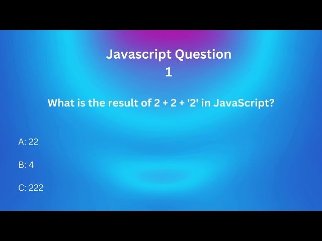 JavaScript Interview Mastery: 50 Questions and Answers for Tech Interviews! 1