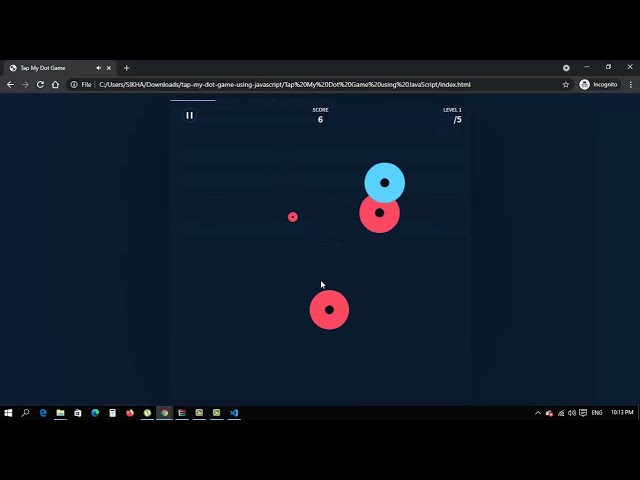 Dot Game using JavaScript with Source Code | Techno Trickcode