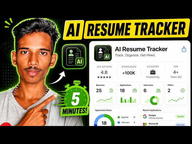 🔥 I Built an AI Resume Tracker APP  in Just 10 Minutes! (No Coding)